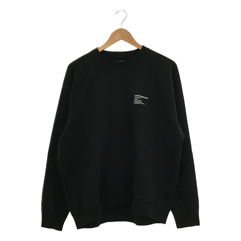 × LOOPWHEELER ループウィーラー Raglan Sweat 両面プリント ラグラン スウェット