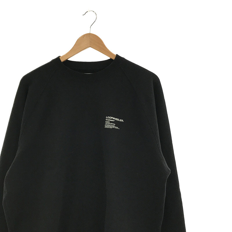 Graphpaper / グラフペーパー × LOOPWHEELER ループウィーラー Raglan Sweat 両面プリント ラグラン スウェット