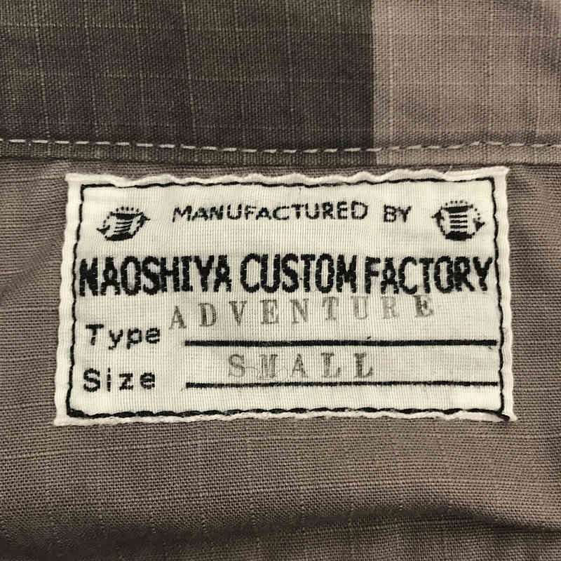 50％OFF NAOSHIYA CUSTOM FACTORY ブラックデニム カーゴショーツ