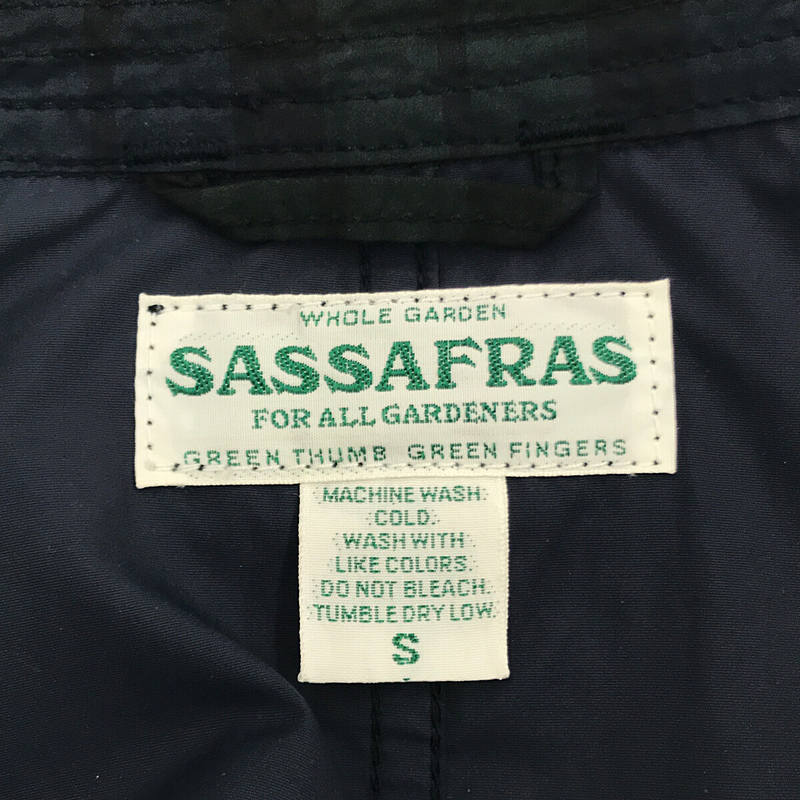 SASSAFRAS / ササフラス Fall Leaf Coat ブラックウォッチチェック フォールリーフコート