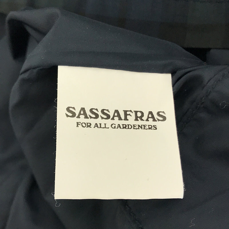 SASSAFRAS / ササフラス Fall Leaf Coat ブラックウォッチチェック フォールリーフコート