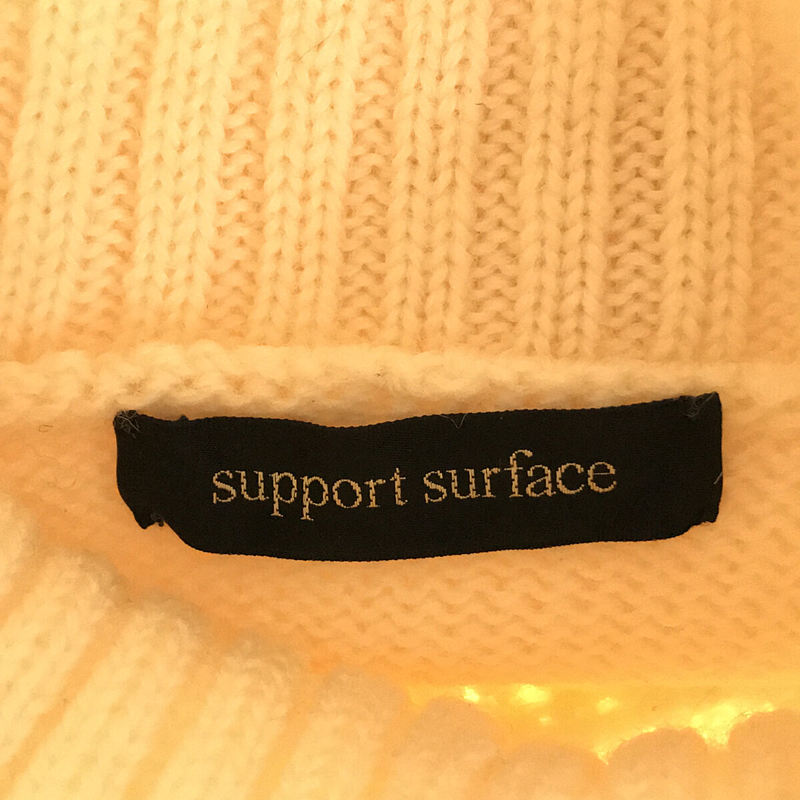 SUPPORT SURFACE / サポートサーフェス フリンジタートルニット セーター