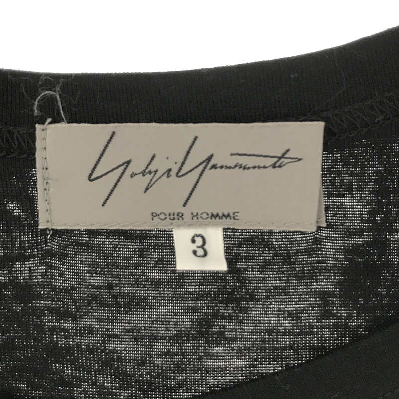 YOHJI YAMAMOTO POUR HOMME / ヨウジヤマモトプールオム コットン クルーネックTシャツ カットソー