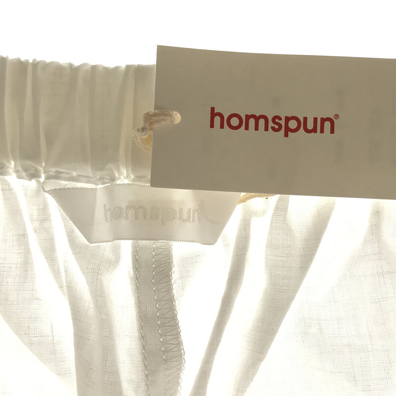 homspun / ホームスパン バルキーシーチング ウエストゴムパンツ