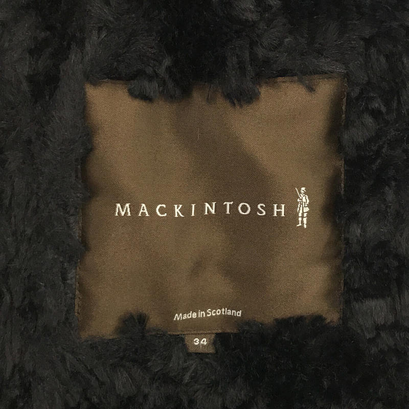 MACKINTOSH / マッキントッシュ フード付き ライニングファー ウール  キルティング コート