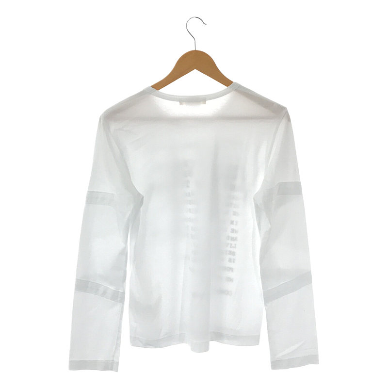 COMME des GARCONS / コムデギャルソン コットン クルーネック フロントロゴ 切替しデザインスリーブ カットソー ロンT