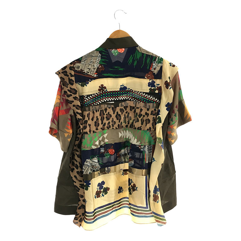 sacai / サカイ ×  PENDLETON  Archive Print Mix T-Shirt コラボ 別注 異素材 切替 プルオーバー シャツ