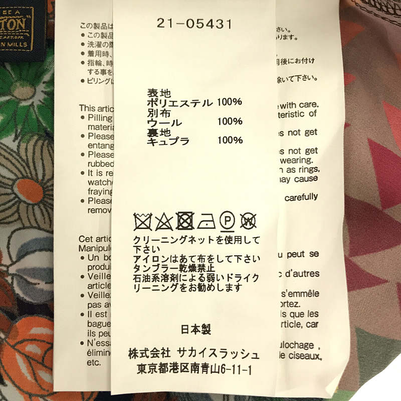 sacai / サカイ ×  PENDLETON  Archive Print Mix T-Shirt コラボ 別注 異素材 切替 プルオーバー シャツ