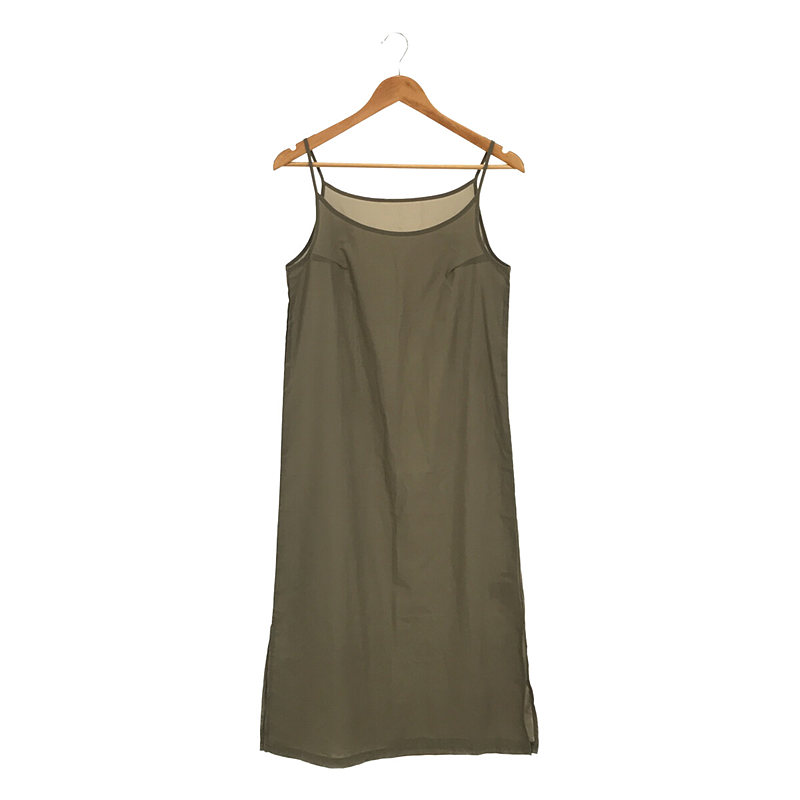 Whim Gazette / ウィムガゼット インナー付き 天竺ドレープワンピース