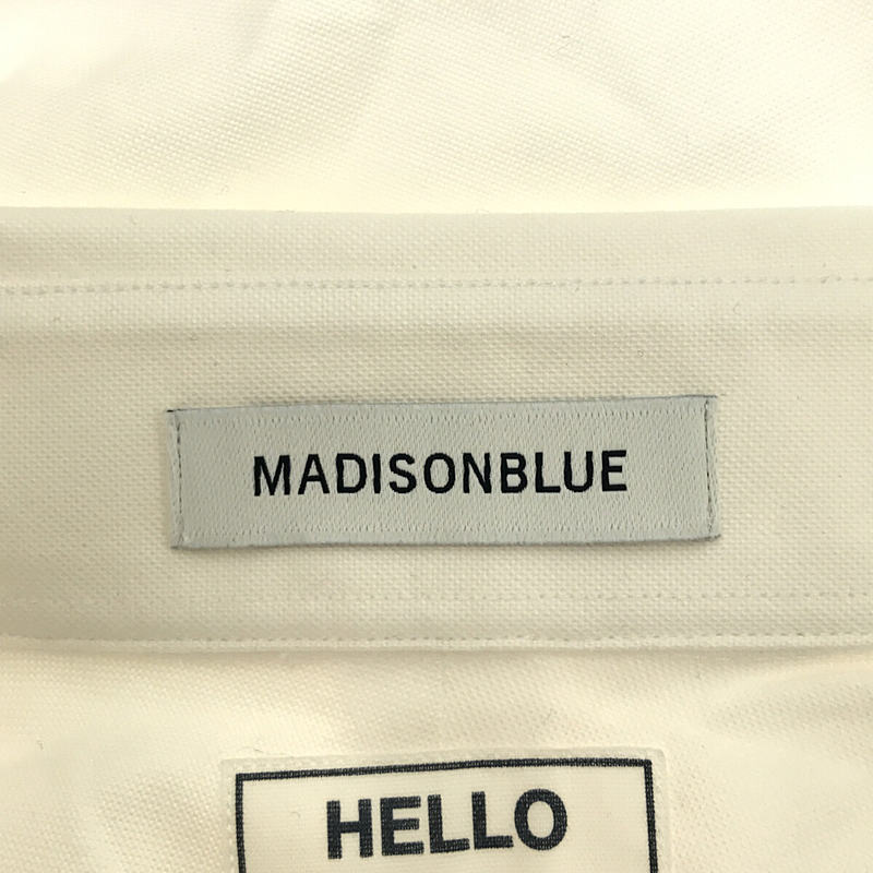 MADISON BLUE / マディソンブルー L/S SHIRT MESSAGE ワンポイント刺繡ロゴ  ロングスリーブメッセージシャツ