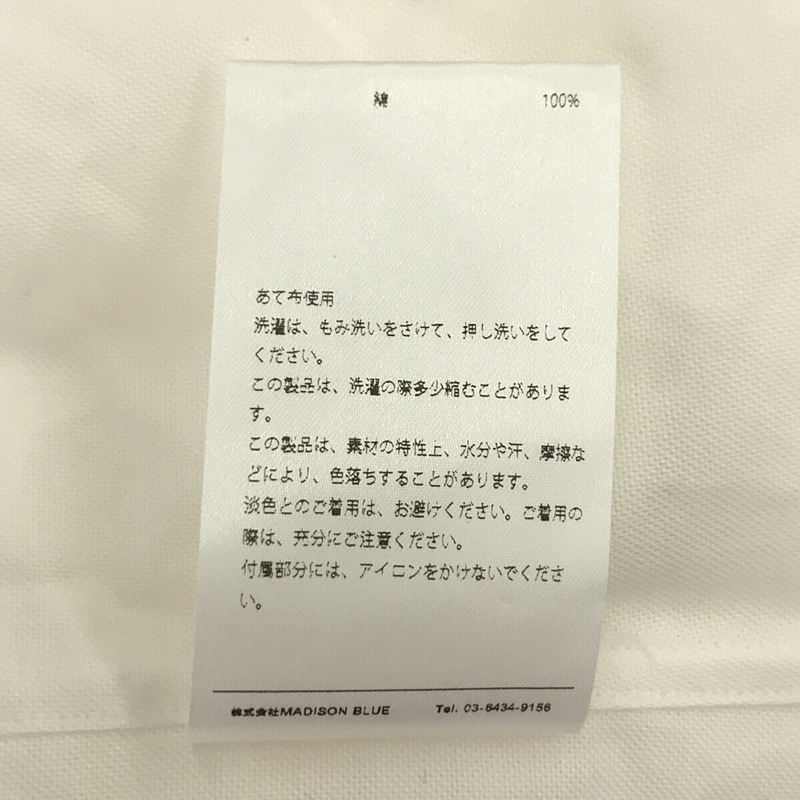 MADISON BLUE / マディソンブルー L/S SHIRT MESSAGE ワンポイント刺繡ロゴ  ロングスリーブメッセージシャツ