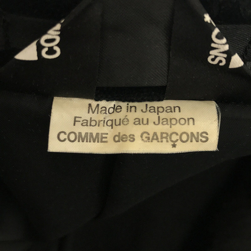 BLACK COMME des GARCONS / ブラックコムデギャルソン VOLOUR&COATING COAT ベルベット コーティング ステンカラー コート