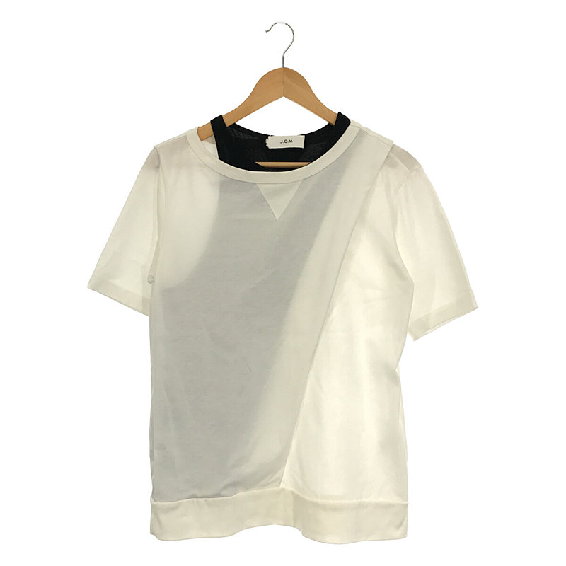 LAYERED T SHIRT コットン レイヤードシャツ トップス