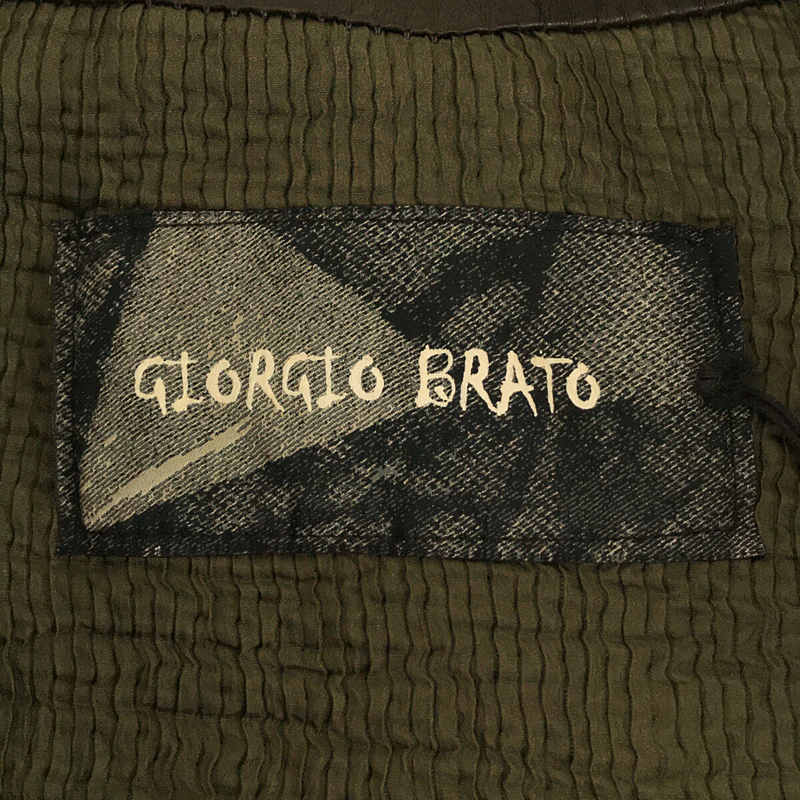 GIORGIO BRATO / ジョルジオブラット イタリア製シープ レザー シングル ライダース ジャケット
