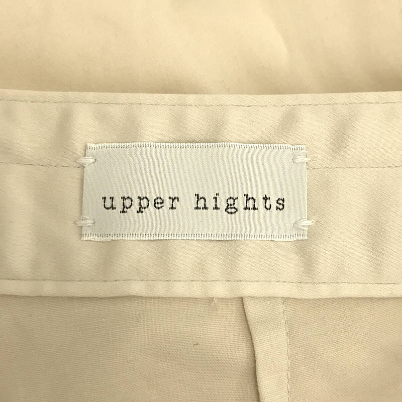 upper hights / アッパーハイツ フラップデザイン コットン  ベイカーパンツ