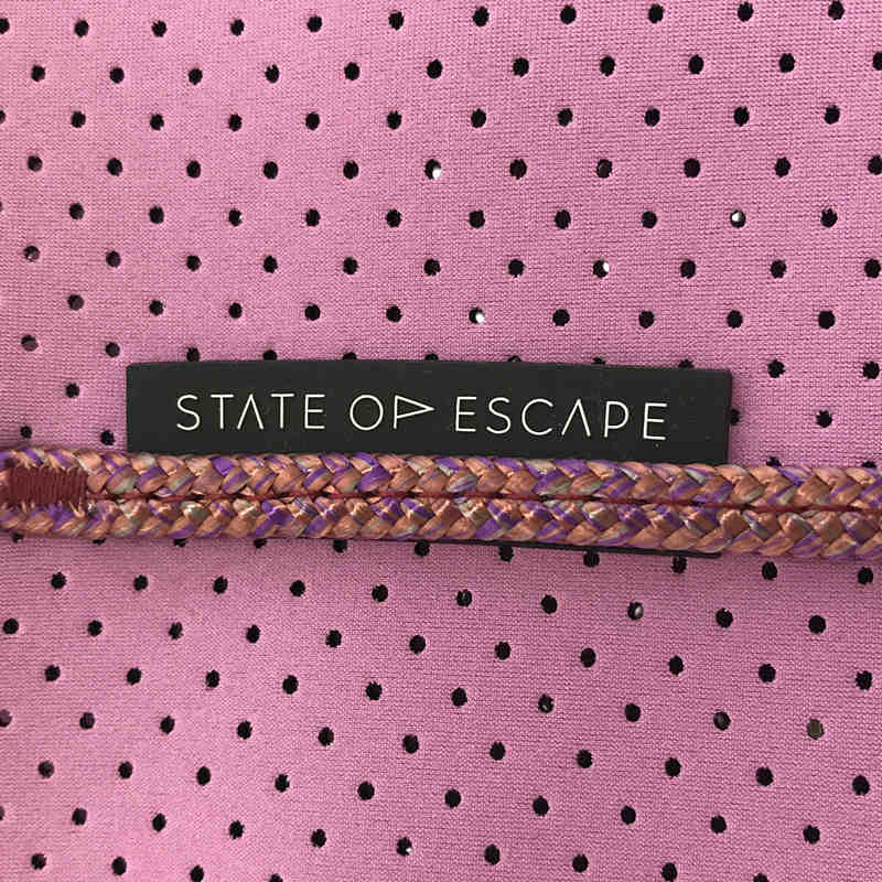 STATE OF ESCAPE / ステイトオブエスケープ Petite Escape 2Way ショルダー ハンド トート バッグ ポーチ・保存袋付き