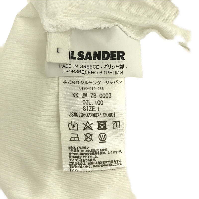 JIL SANDER / ジルサンダー ビッグシルエット コットン モックネック Tシャツ