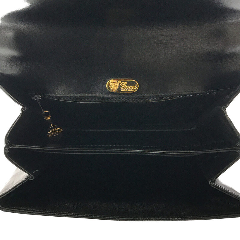 GUCCI / グッチ OLD GUCCI オールドグッチ GGバックル ワンストラップ レザー ハンドバッグ