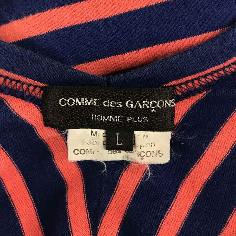 COMME des GARCONS HOMME PLUS / コムデギャルソンオムプリュス マルチボーダー切替 ロングスリーブ カットソー