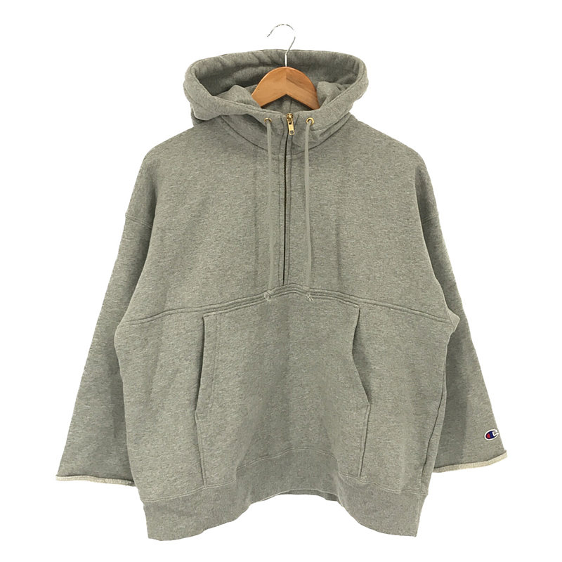 × CHAMPION チャンピオン 別注 HALF ZIP フーディー 裏起毛 スウェット パーカーIENA / イエナ