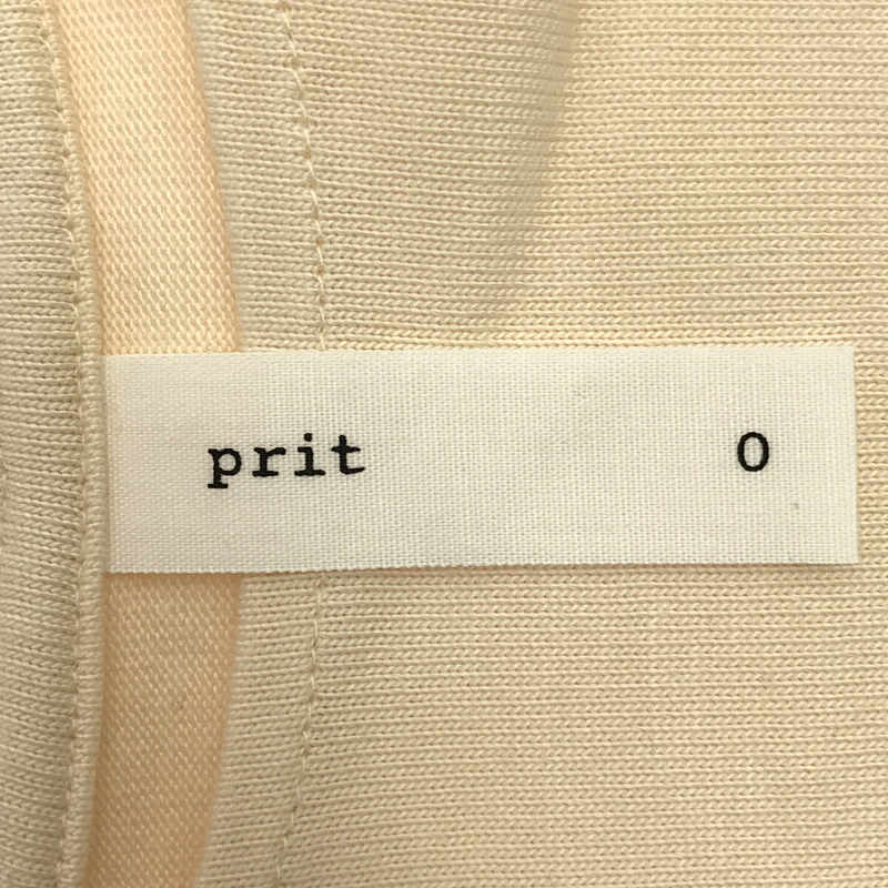 prit / プリット クルーネック コットン Tシャツ カットソー