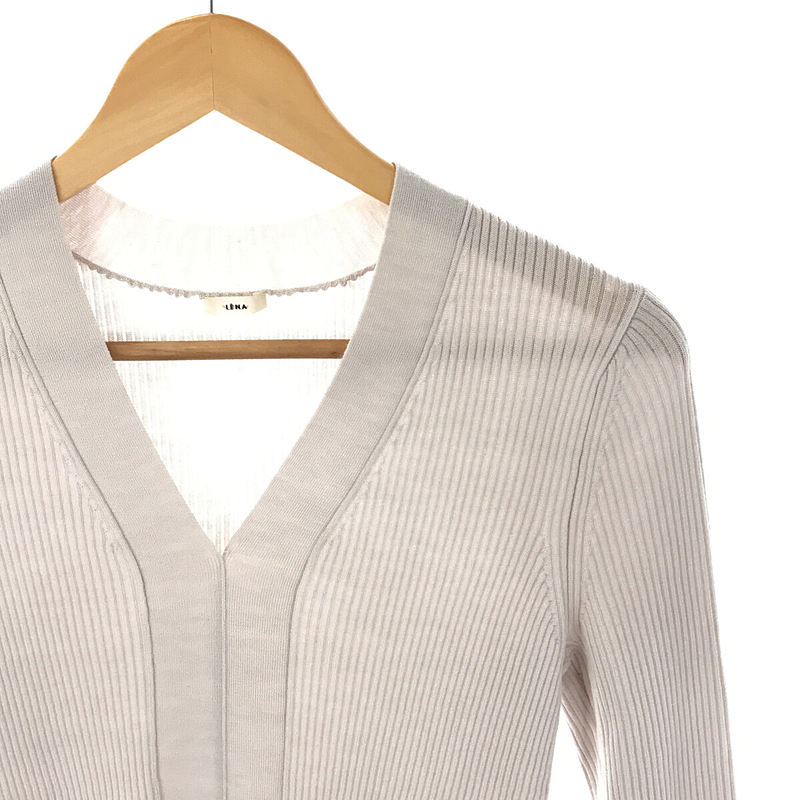 IENA / イエナ 3x3リブ Vネックプルオーバー ニット セーター