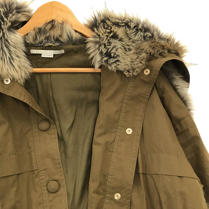 STELLA McCARTNEY / ステラマッカートニー FUR FREE FUR ファー トリム モッズコート 中綿入り ミリタリー パーカー