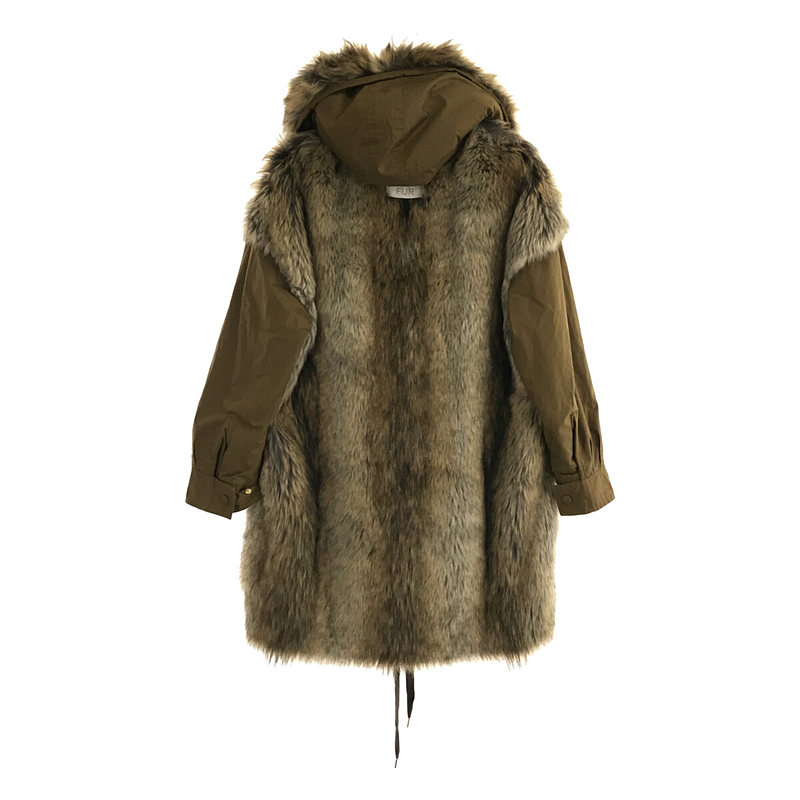 STELLA McCARTNEY / ステラマッカートニー FUR FREE FUR ファー トリム モッズコート 中綿入り ミリタリー パーカー