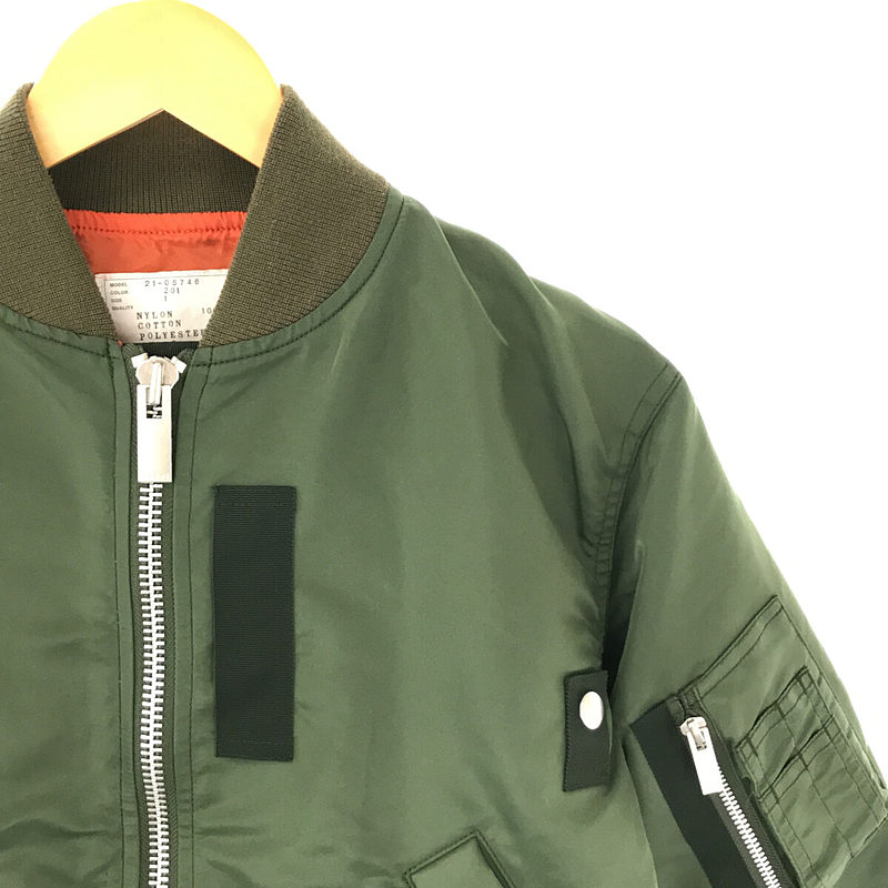 Nylon Twill Mix Blouson プリーツ ナイロン ツイル ミックス ブルゾン