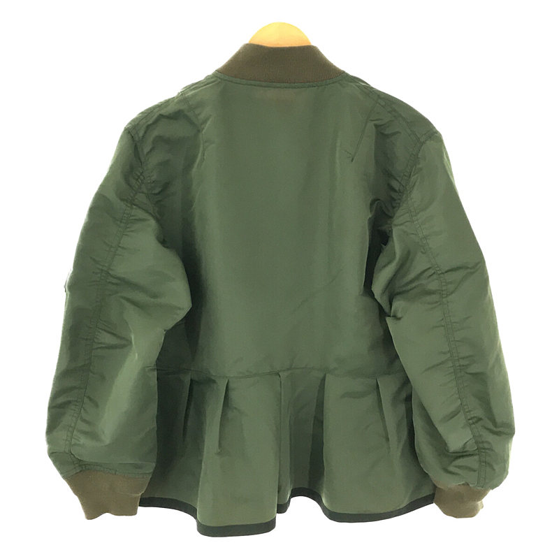 Nylon Twill Mix Blouson プリーツ ナイロン ツイル ミックス ブルゾン