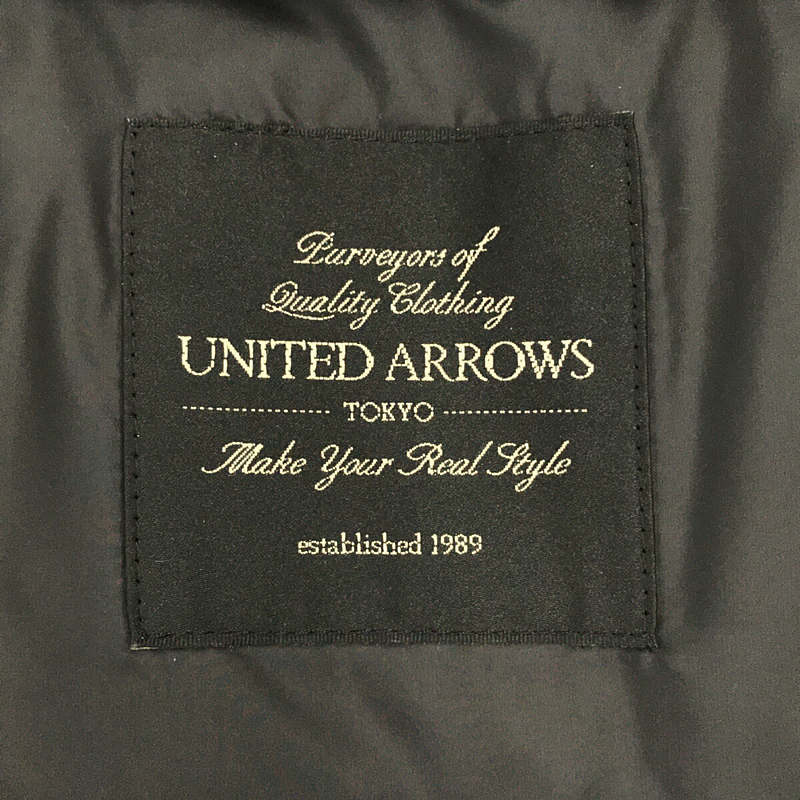 UNITED ARROWS / ユナイテッドアローズ インナーダウン付き 比翼 ステンカラー ロング コート