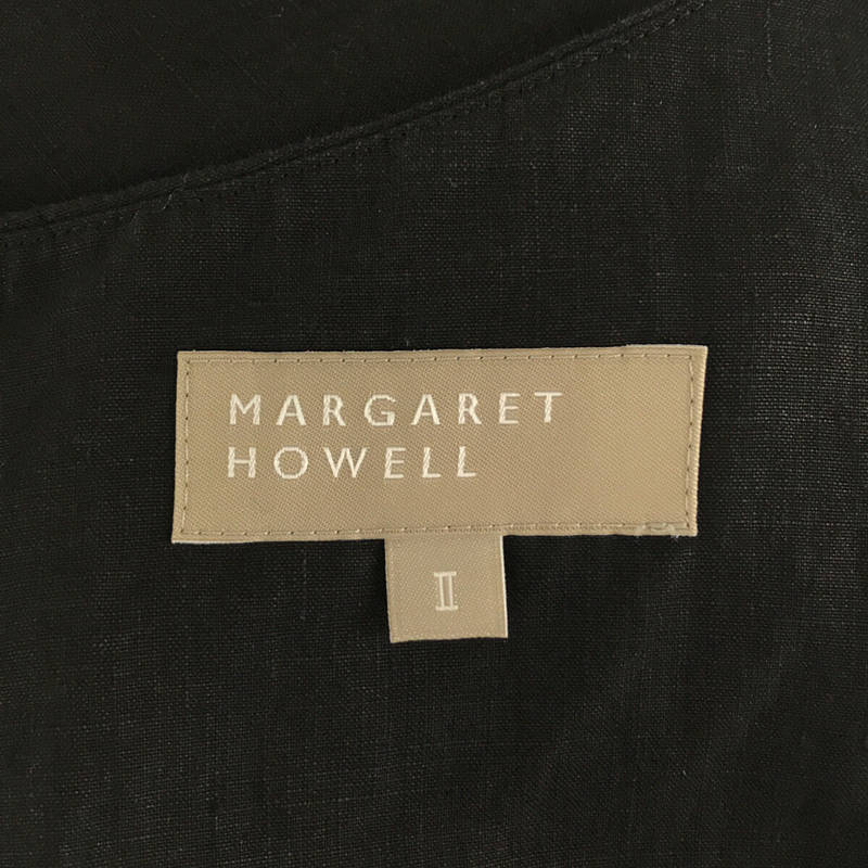 MARGARET HOWELL / マーガレットハウエル DENSE FINE LINEN  リネン ノースリーブ ロング ワンピース