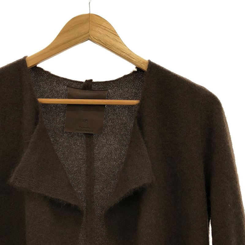 RAWTUS / ロゥタス カシミヤ100% ハイゲージ ボタンレス ニット ロングカーディガン