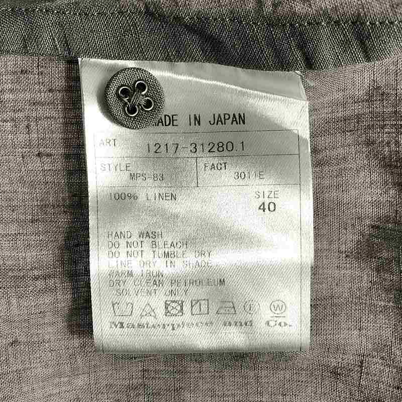 SCYE / サイ 高密度リネン タック ギャザーブラウス