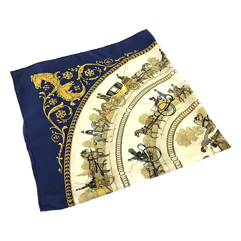 HERMES / エルメス La Promenade de Longchamps ロンシャンへの散歩 カレ90 スカーフ