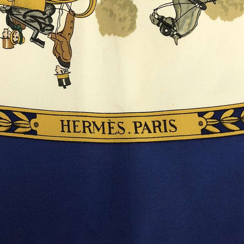 HERMES / エルメス La Promenade de Longchamps ロンシャンへの散歩 カレ90 スカーフ