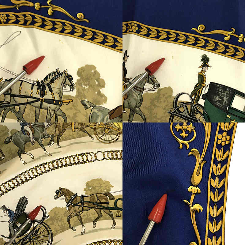 HERMES / エルメス La Promenade de Longchamps ロンシャンへの散歩 カレ90 スカーフ