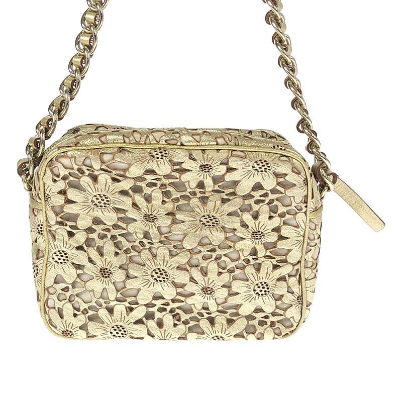 KATE SPADE / ケイトスペード フラワーパンチング チェーンショルダーバッグ
