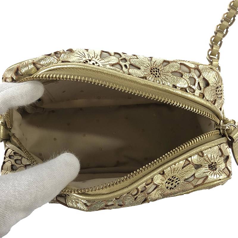 KATE SPADE / ケイトスペード フラワーパンチング チェーンショルダーバッグ