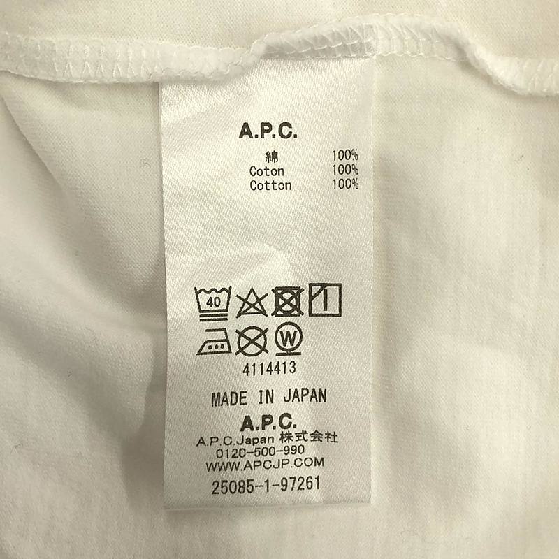 A.P.C. / アーペーセー 反転ロゴプリント クルーネックTシャツ