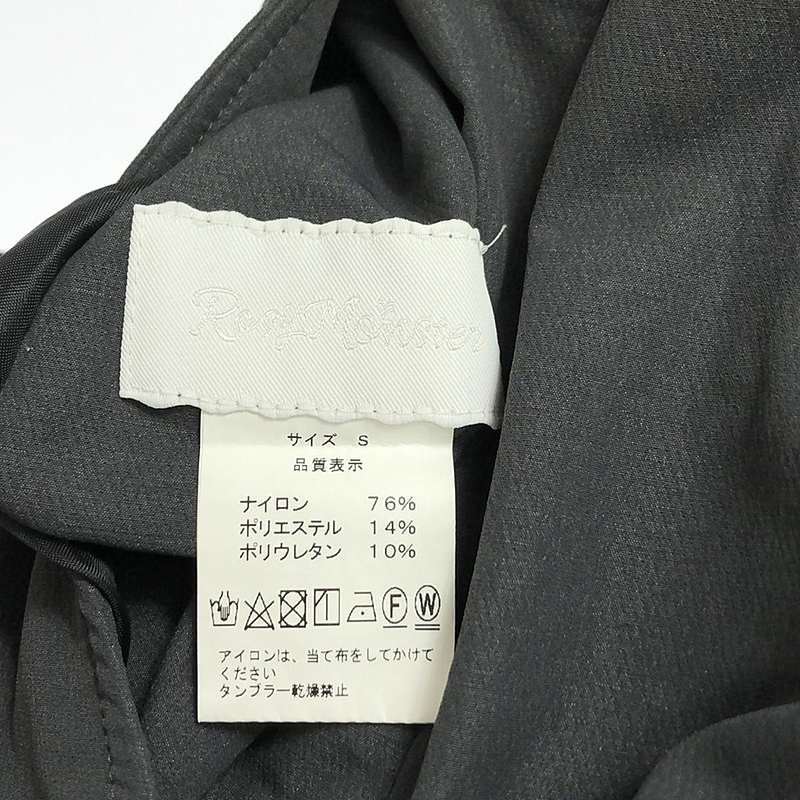 その他 サイドジップ シェルボタン ストレッチ サロペット