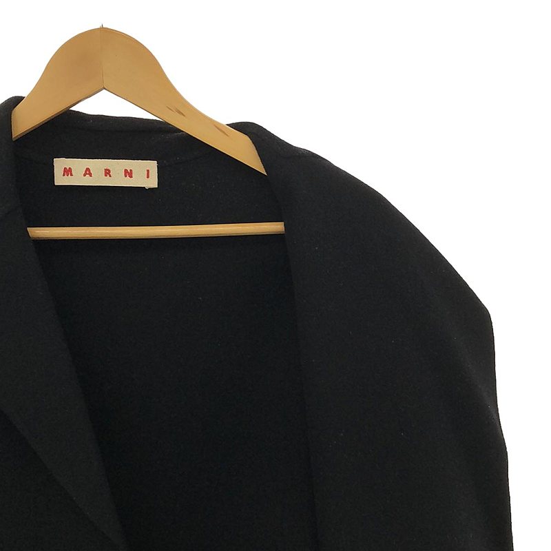 MARNI / マルニ ウール カシミヤ アンゴラ ダブルフェイス 7分袖 チェスターコート