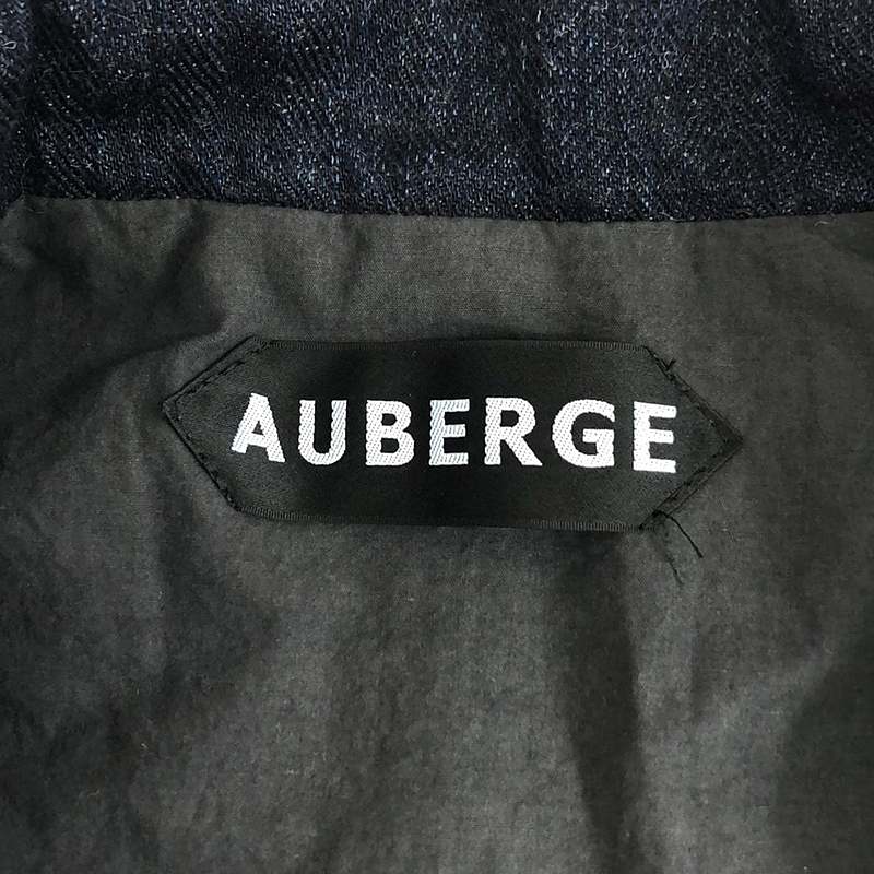 AUBERGE / オーベルジュ PROF ドロゲ インディゴ染め ヘリンボーン サックコート ジャケット