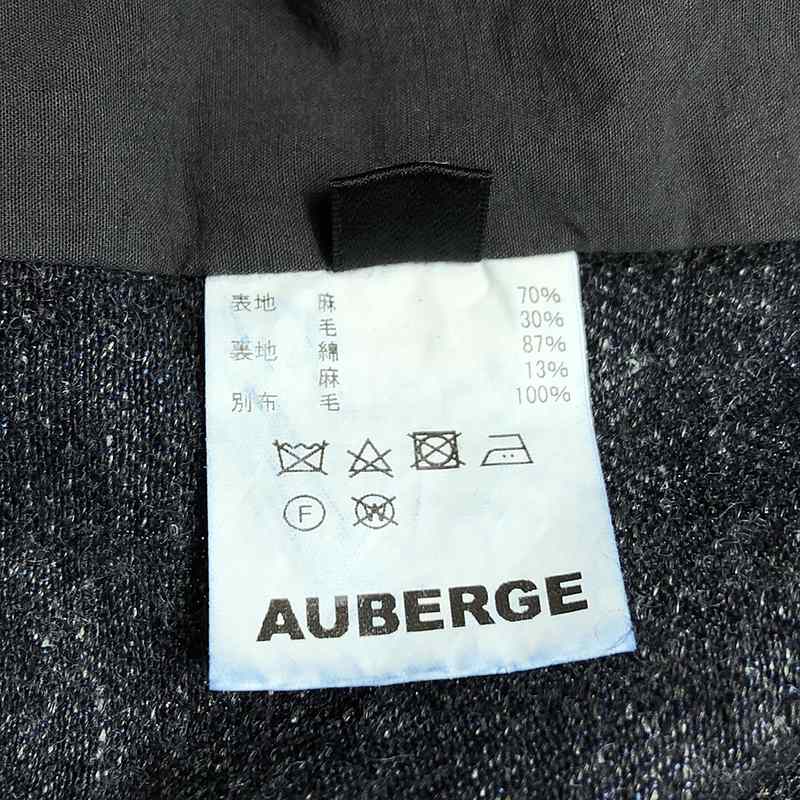 AUBERGE / オーベルジュ PROF ドロゲ インディゴ染め ヘリンボーン サックコート ジャケット