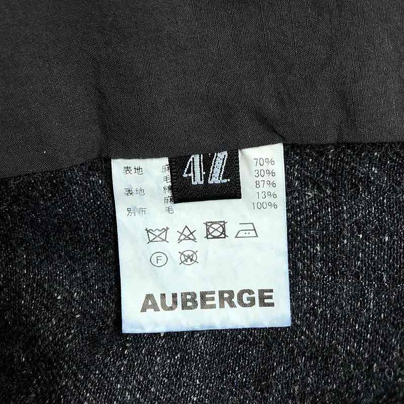 AUBERGE / オーベルジュ PROF ドロゲ インディゴ染め ヘリンボーン サックコート ジャケット