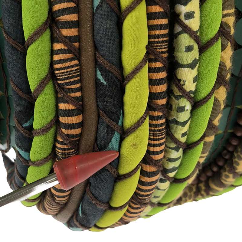 JAMIN PUECH / ジャマンピエッシュ WANDA パイピング ウッビーズ装飾 ハーフショルダーバッグ