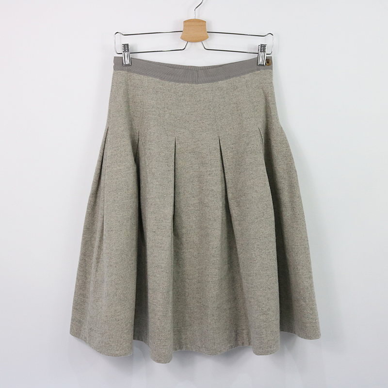 MARGARET HOWELL / マーガレットハウエル リネン混フレアスカート