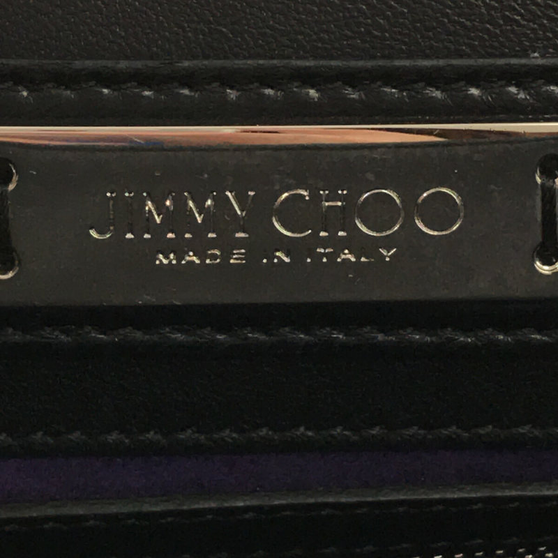 JIMMY CHOO / ジミーチュウ 2way レザー スタースタッズ ショルダー付き ハンドバッグ 保存袋有