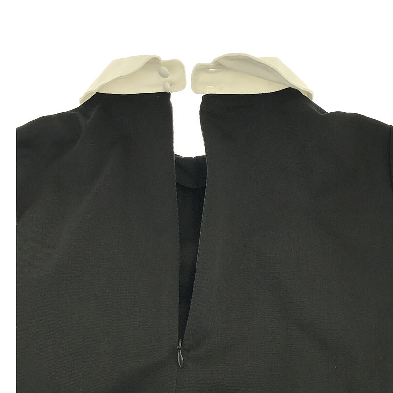 foufou / フーフー THE DRESS #35 round collar bicolor one piece ラウンドカラーバイカラーワンピース