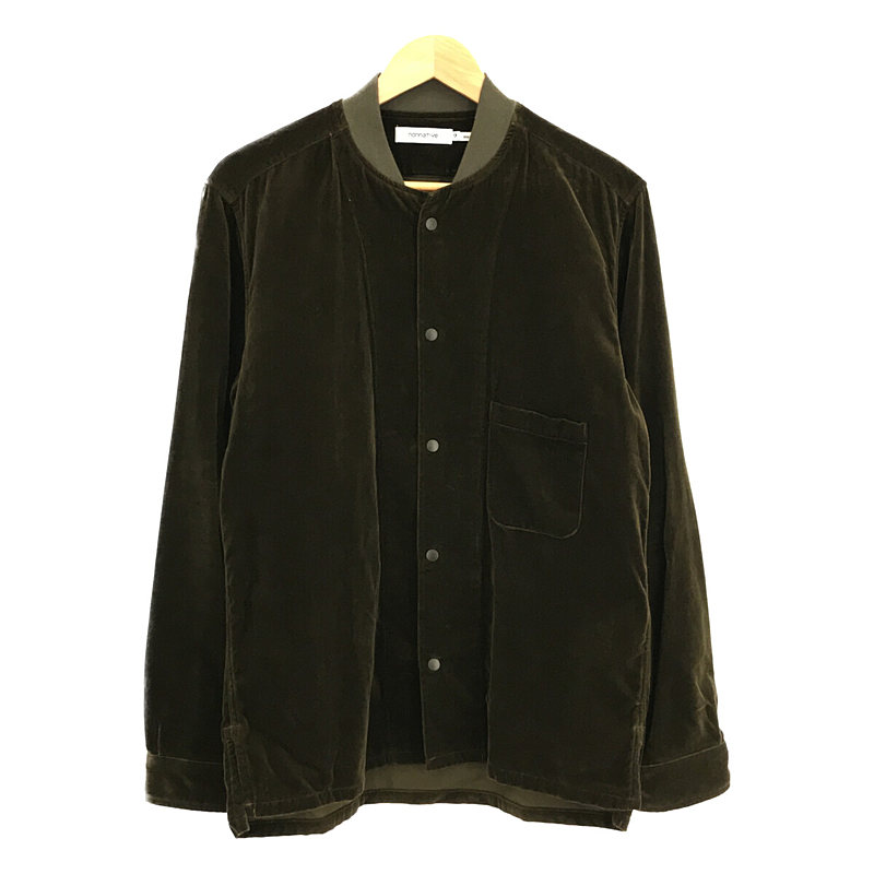 TRAINER SHIRT C/R VELVET ベルベット シャツ ブルゾンnonnative / ノンネイティブ